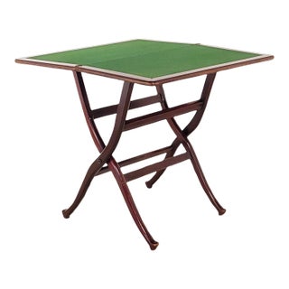 Edwardian English Mahogany Folding Coaching Table, Early 20th Century For Sale