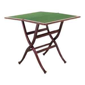Edwardian English Mahogany Folding Coaching Table, Early 20th Century