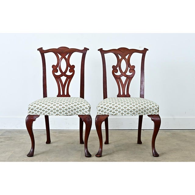 English 19th Century Chippendale Style Mahogany Dining Room Set For Sale - Image 16 of 18