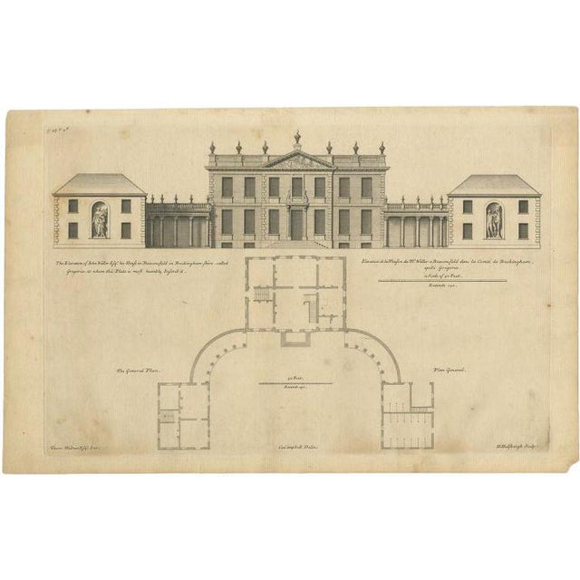 Campbell, Illustration of the House of John Waller, 1725, Print For Sale