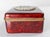 Red Early 20th Century Japanese Red Enamel Box With Chinese Celadon Nephrite Jade Plaque For Sale - Image 8 of 14
