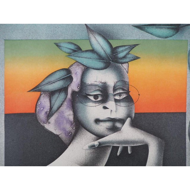 Paul Wunderlich, La penseuse du Printemps, Nude, Lithograph For Sale - Image 4 of 6