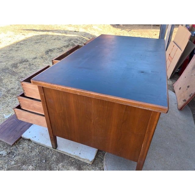 1960s 1960s Vintage Mid Century Modern Leopold Desk For Sale - Image 5 of 12