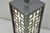 Late 20th Century Contemporary Chinoiserie Stained Glass Brushed Metal Fretwork Design Table Lamp For Sale In Philadelphia - Image 6 of 12