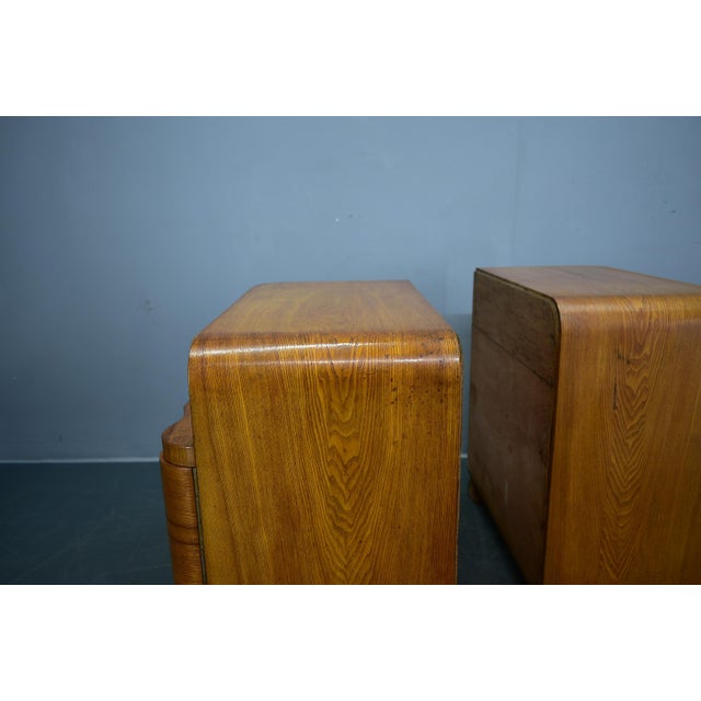 Vintage Art Deco Bedside Tables, Czechoslovakia, 1939s, Set of 2 For Sale - Image 13 of 18