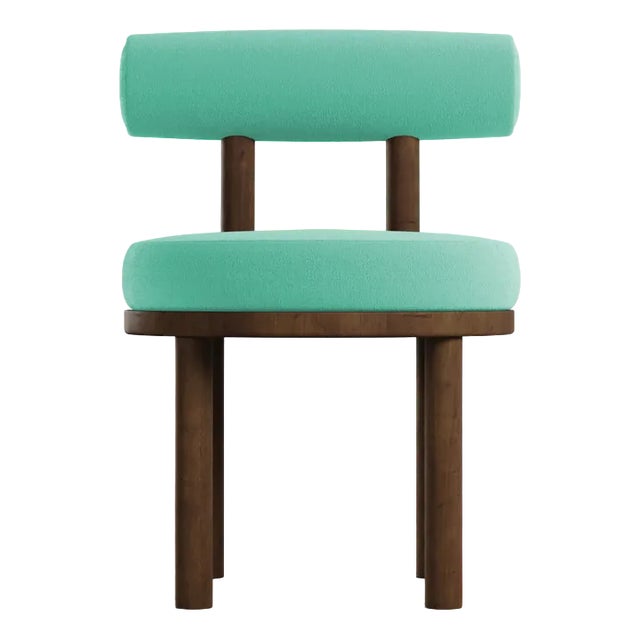 Modern Moca Chair in Boucle and Oak by Collector Studio For Sale