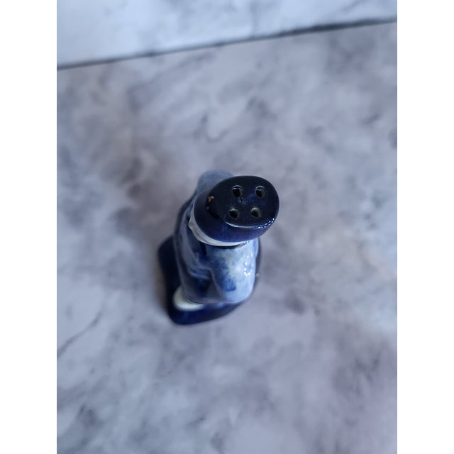 Blue 1970s Delft Man Single Shaker Holland For Sale - Image 8 of 13