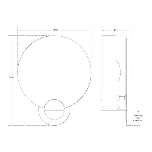 Visual Comfort AERIN for Visual Comfort Signature Iveala Single Sconce in Hand-Rubbed Antique Brass with Alabaster Shade For Sale - Image 4 of 4