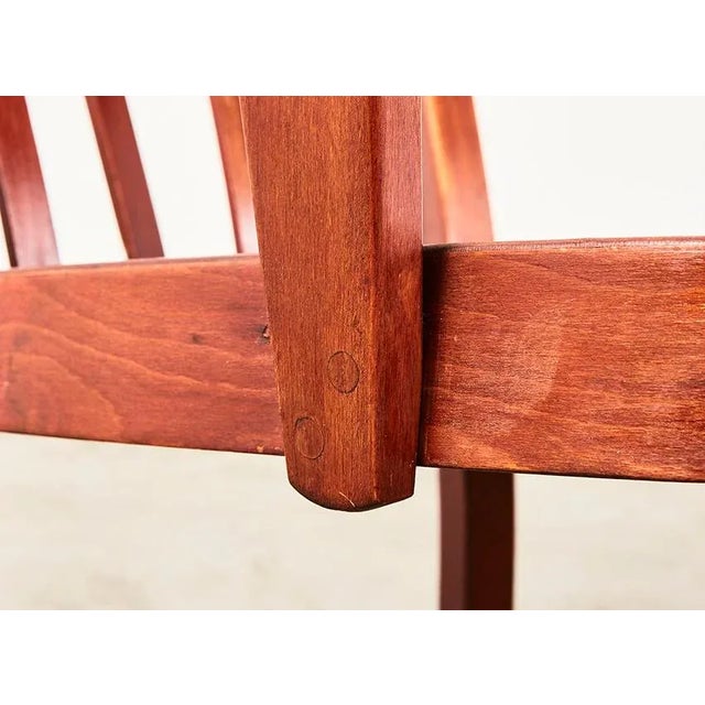 Brown Set of Canada Easy Chairs by Christian E. Hansen for Fritz Hansen, Denmark, 1940s For Sale - Image 8 of 11