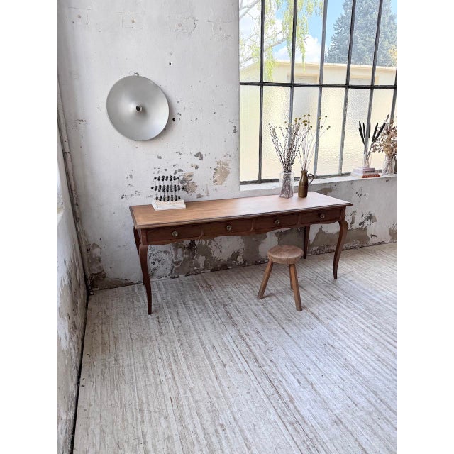 Vintage Oak Console Desk, 1960s For Sale - Image 9 of 18