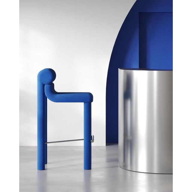 Blue TACTO Bar Stool from Levantin Studio For Sale - Image 8 of 10