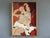 RECLINING FIGURE IN RED Oil on canvas Size: 28.9 x 21.1 inches (including frame) A compelling mid-century modernist...