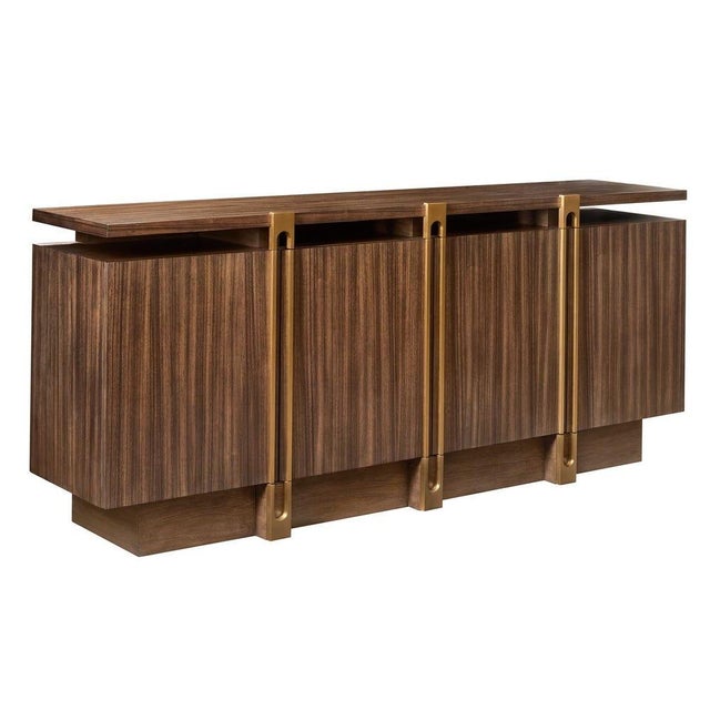 Modern 4 Door Cabinet 80" For Sale In Sacramento - Image 6 of 7