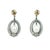 1990s Vintage 18k White Gold South Sea Pearl, Onyx and 5 Carat Diamond Earrings, Pair For Sale - Image 5 of 10