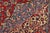 Sarouk Rug 9' X 11'4'' Red Wool Vintage Traditional Hand-Knotted Oriental Carpet For Sale - Image 4 of 15