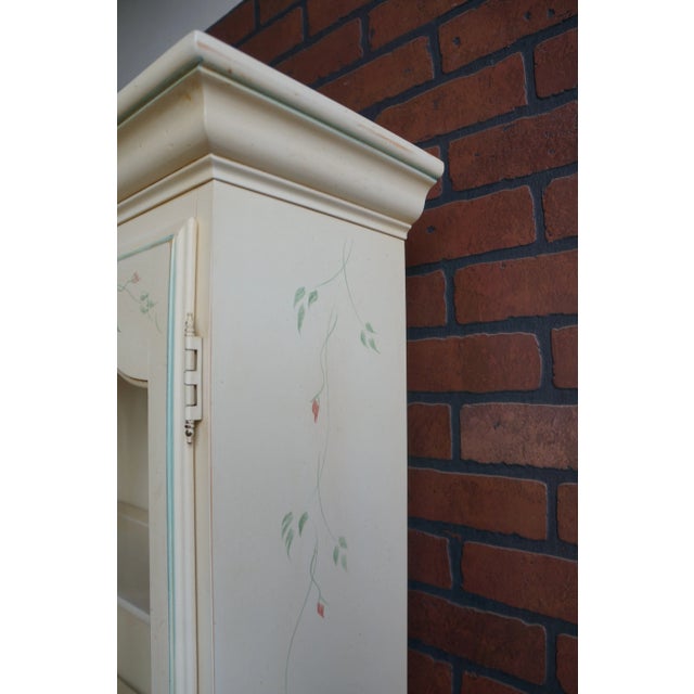 French Provincial Ethan Allen Hand Painted Country French Secretary Desk For Sale - Image 3 of 13