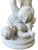 Antique Edmé Samson Paris White Bisque Porcelain Sculpture of Three Children With a Bird For Sale - Image 12 of 16