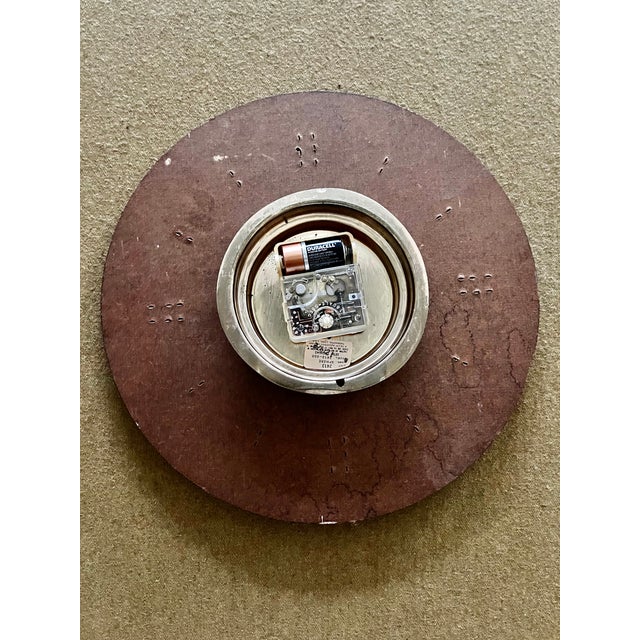 Mid Century Modern “Sphere” Wall Clock | by Seth Thomas Clock Company For Sale In Tampa - Image 6 of 9