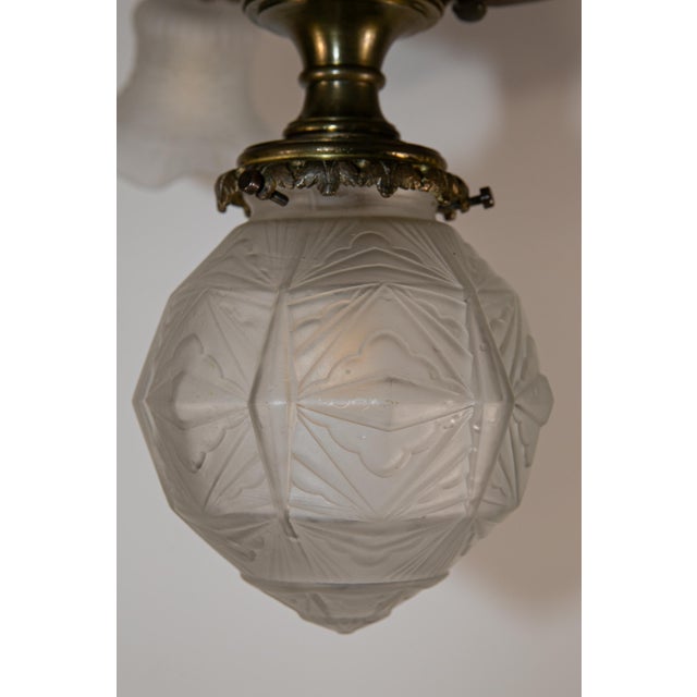 Bronze Ceiling Light, 1920s For Sale - Image 9 of 13