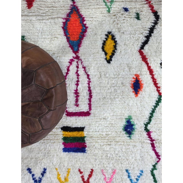 Textile Handwoven Atlas Wool Rug - 9.8 X 6.4 Ft For Sale - Image 7 of 8