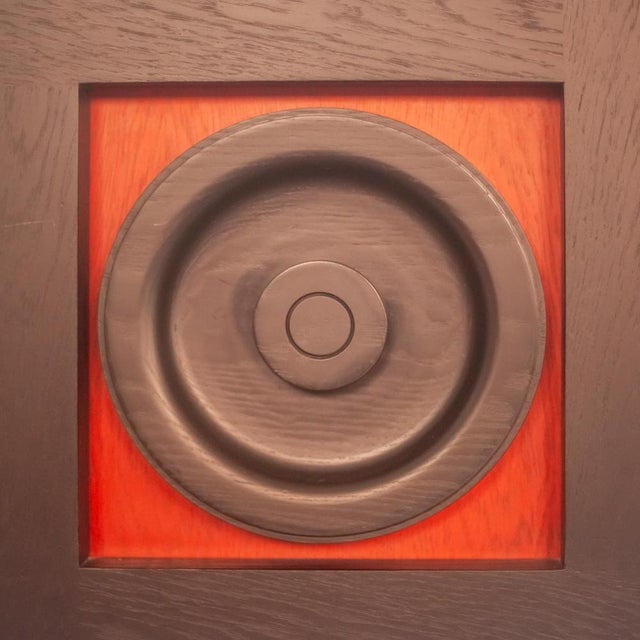 Brutist Black Buffet attributed to De Coene, 1970s For Sale - Image 10 of 16