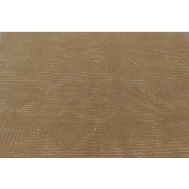 2010s Rug & Kilim’s Cubist Style Rug With Beige-Brown Geometric Patterns “Dorian” For Sale - Image 5 of 10