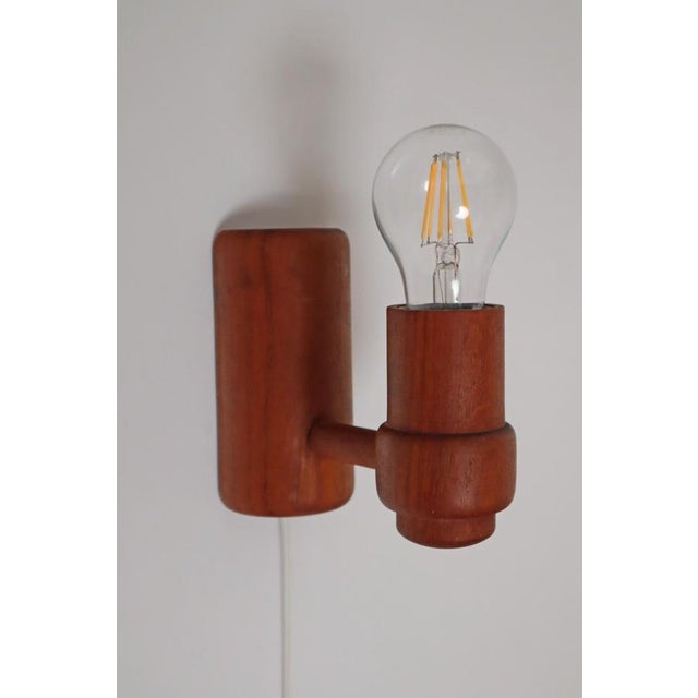 Mid-Century Modern Teak Wall Lamp from Temde Leuchten, 1960s For Sale - Image 11 of 18