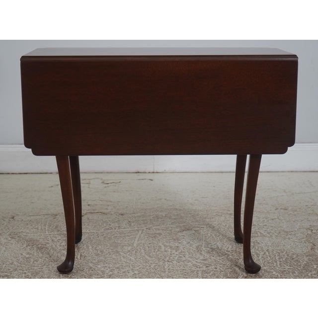 Stickley Colonial Williamsburg Mahogany Drop Side Table For Sale - Image 9 of 18