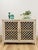 Vintage Cream Rattan Lattice Cabinet Coastal Tropical Hollywood Regency For Sale - Image 15 of 17