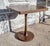 1990s Vintage Mid Century Dark Woodgrain Formica Laminate Square End Table For Sale - Image 5 of 6