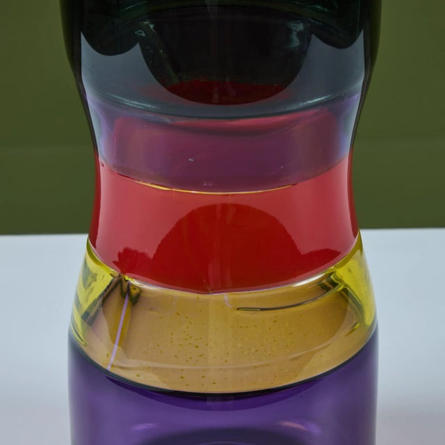 "Punaista Ja Makeaa" Incalmo Glass Vase For Sale - Image 11 of 12