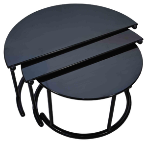Three Tier Coffee Table by Gianfranco Frattini for Morphos, Acerbis, 1980s, Set of 3