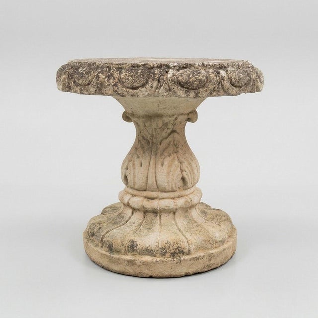 Reconstituted Stone Garden Set, 1970s, Set of 3 For Sale - Image 3 of 18