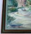 Mid-Century Modern Secluded Garden Fountain Landscape Painting Mid-Century Watercolor For Sale - Image 3 of 5