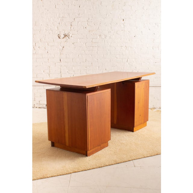 1960s Studio Made Live Edge Desk For Sale - Image 10 of 12
