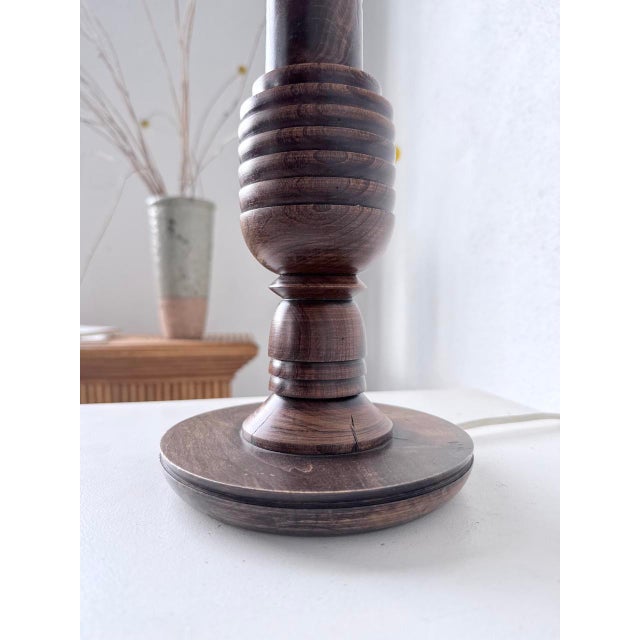 Vintage Art Deco Oak Desk Lamp, 1940s For Sale - Image 11 of 18