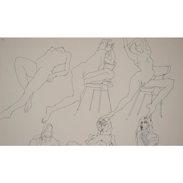 Figurative The Muse - Original Nude Figurative Study on Paper For Sale - Image 3 of 7