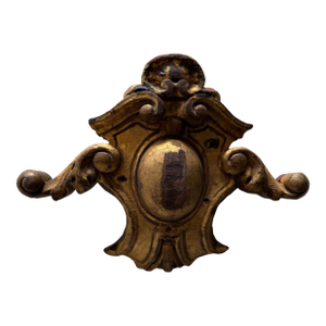 Vintage Giltwood Rococo Wall Ornament – Decorative Architectural Fragment