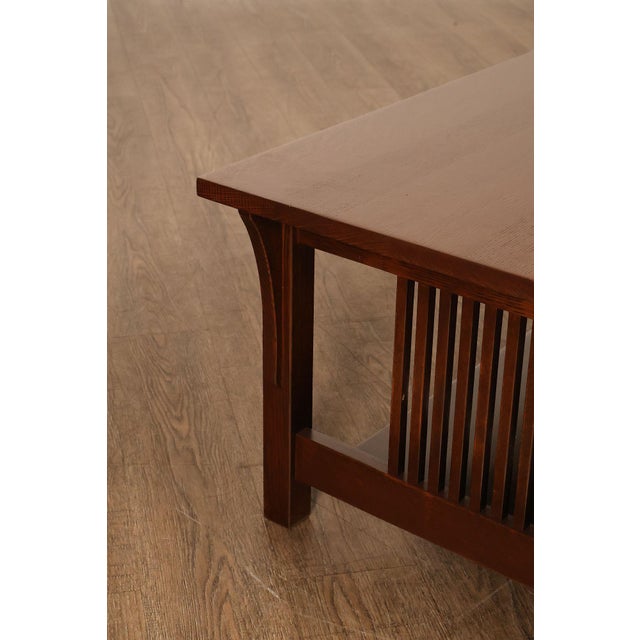 Stickley Mission Collection Oak Cocktail Table For Sale - Image 9 of 18