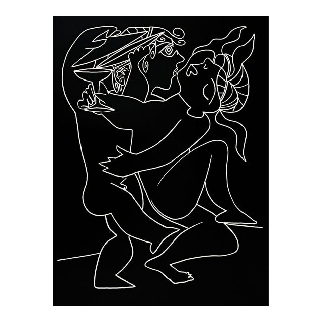 Francoise Gilot Lithograph Together a One Step 1975 For Sale