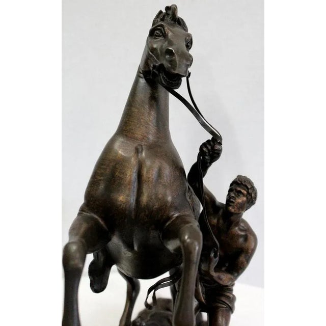 Bronze Cheval de Marly after G. Coustou, 19th Century For Sale - Image 14 of 18