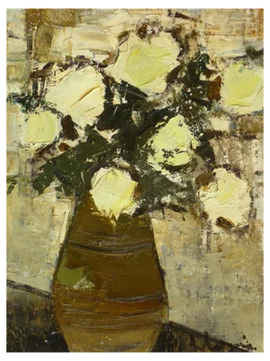 Laimdots Murnieks, Flowers / Ships (Two-Way), Oil on Canvas