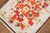 3rd quarter of the 20th century Tibetan scatter rug with an abstract pattern on an ivory field