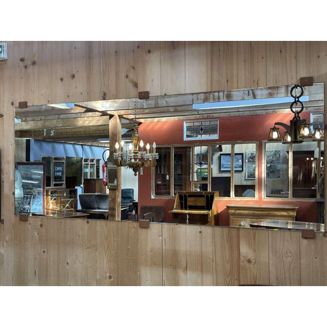 Long Modern Wooden Mirror, in Good conditions. Designed from 2000