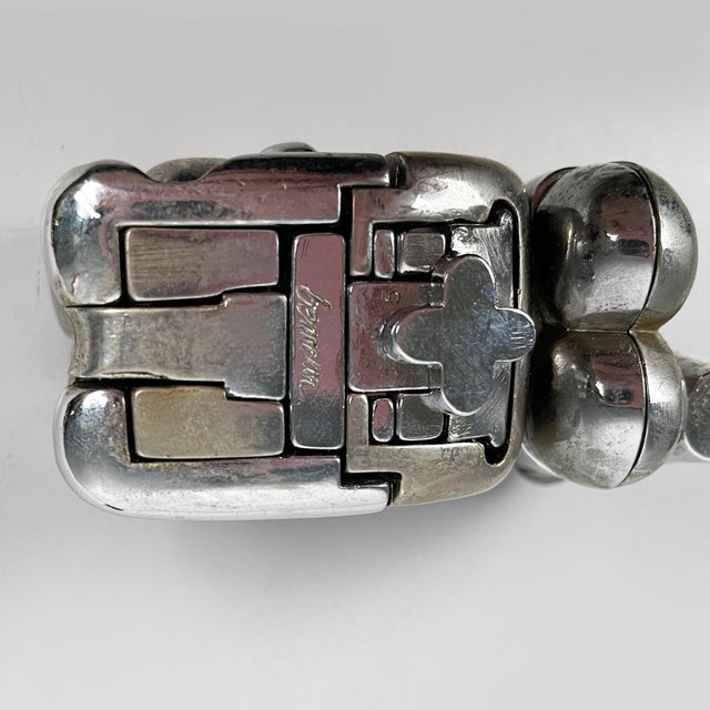 Spanish Nickel-Plated Metal Mini Maria Sculpture by Miguel Berrocal, 1968-69 For Sale - Image 11 of 14