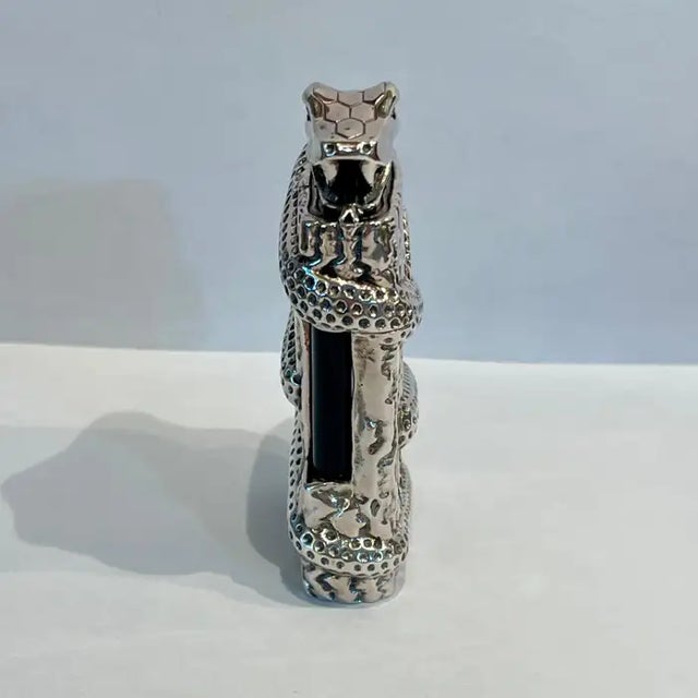 Rare Limited Edition Ligne 2 Snake Lighter. Designed by Philippe Tournaire master jeweler for Simon Tissot Dupont...