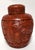 Antique Chinese Red Lacquer Covered Jar For Sale In Chicago - Image 6 of 12