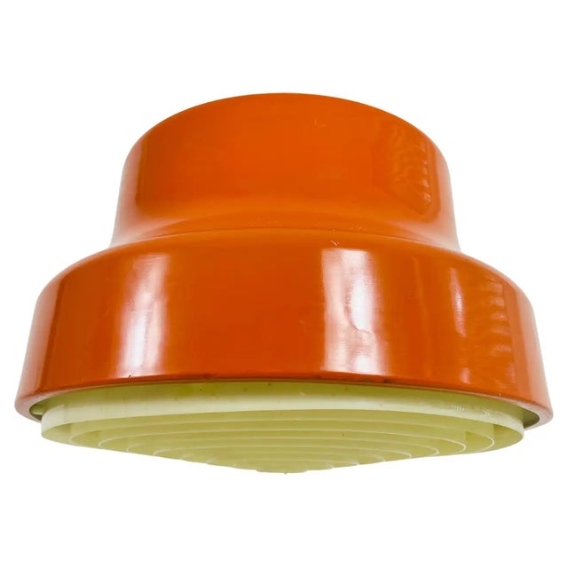 Space Age Bumling Orange Pendant Lamp, Germany, 1970s For Sale - Image 11 of 11