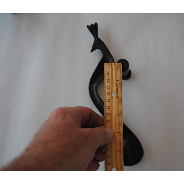 Vintage Handcrafted Peacock Enamel Bronze Door Handles Pulls Set of 2 These intricately designed iron door handles,...