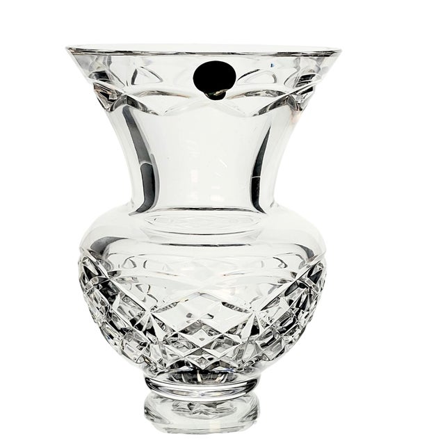 Victorian Waterford Kieran Cut Crystal Vase With Flared Rim, 6" For Sale - Image 3 of 9